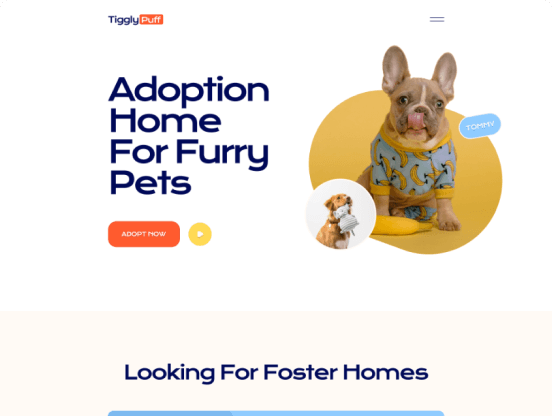 TigglyPuff – Pet Adoption Theme